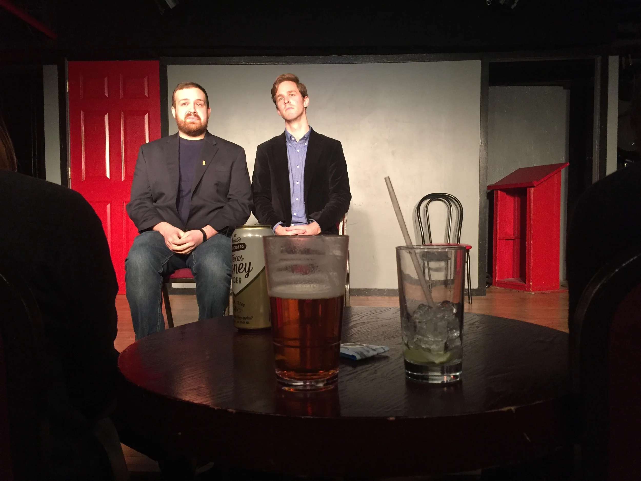 Keith performing his sketch show Double Jeopardy to a sold-out house at the PIT (January 2016)