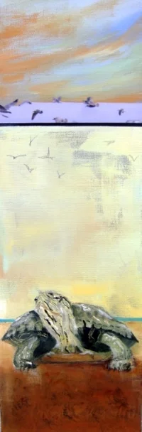 Corky 8" x 24" acrylic on canvas