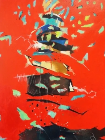 Big Red 36" x 48" acrylic on canvas