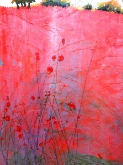 Poppyfield 20" x 30" acrylic on board