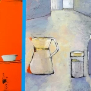 Jugs 10" x 10" acrylic & collage on canvas