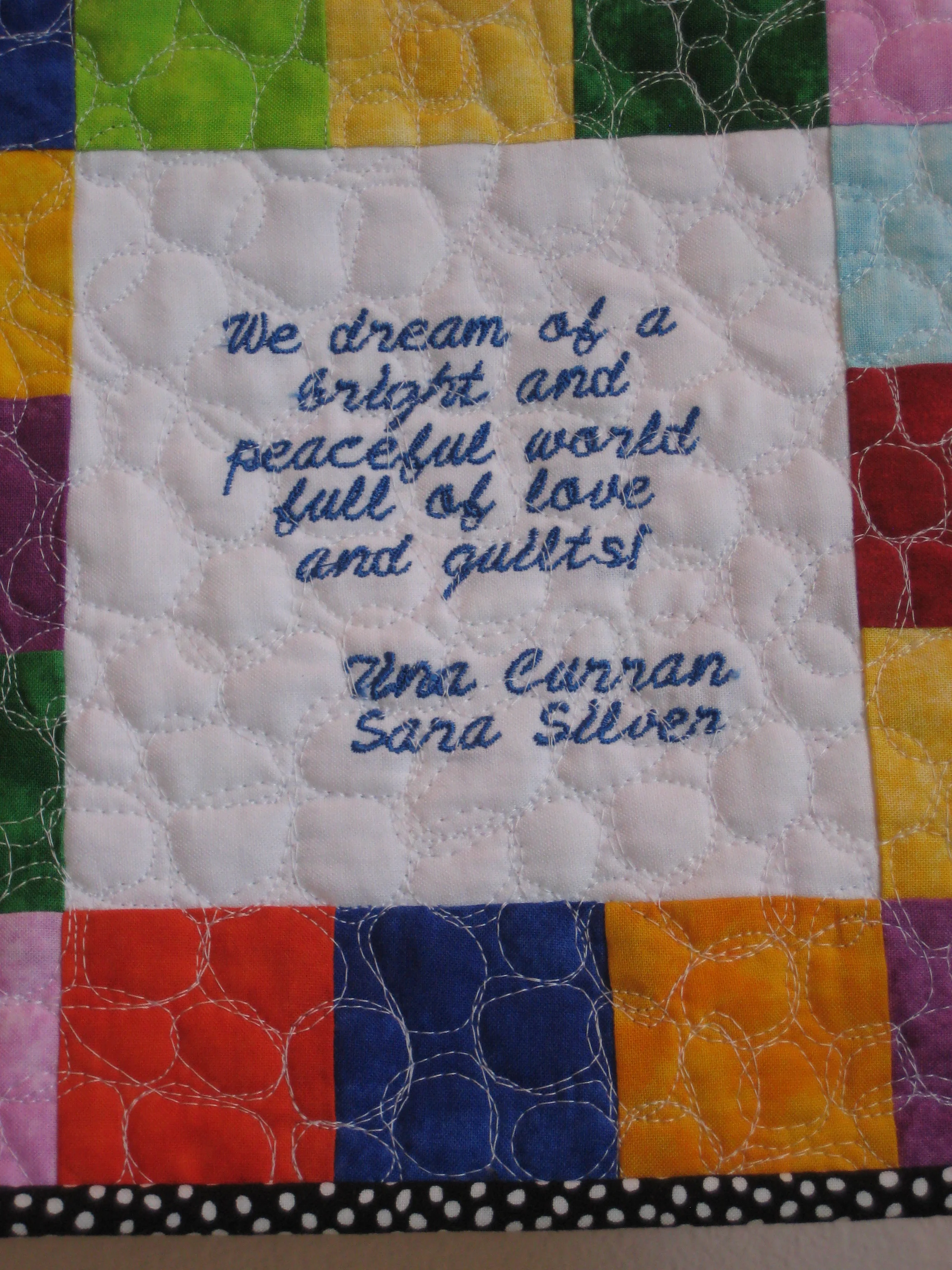 Dream Rocket Quilt close-up