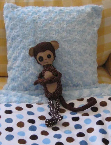 Monkey, pillow & blanket