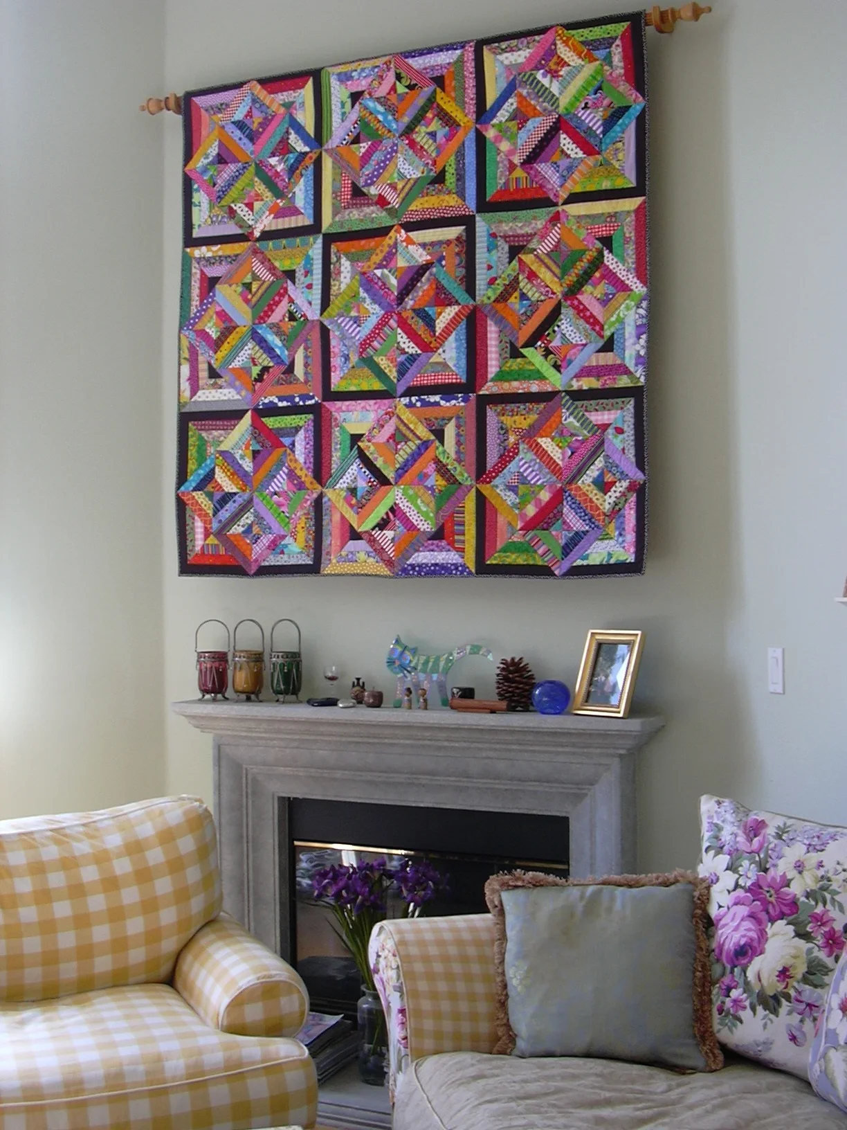 гостиная в стиле пэчворк