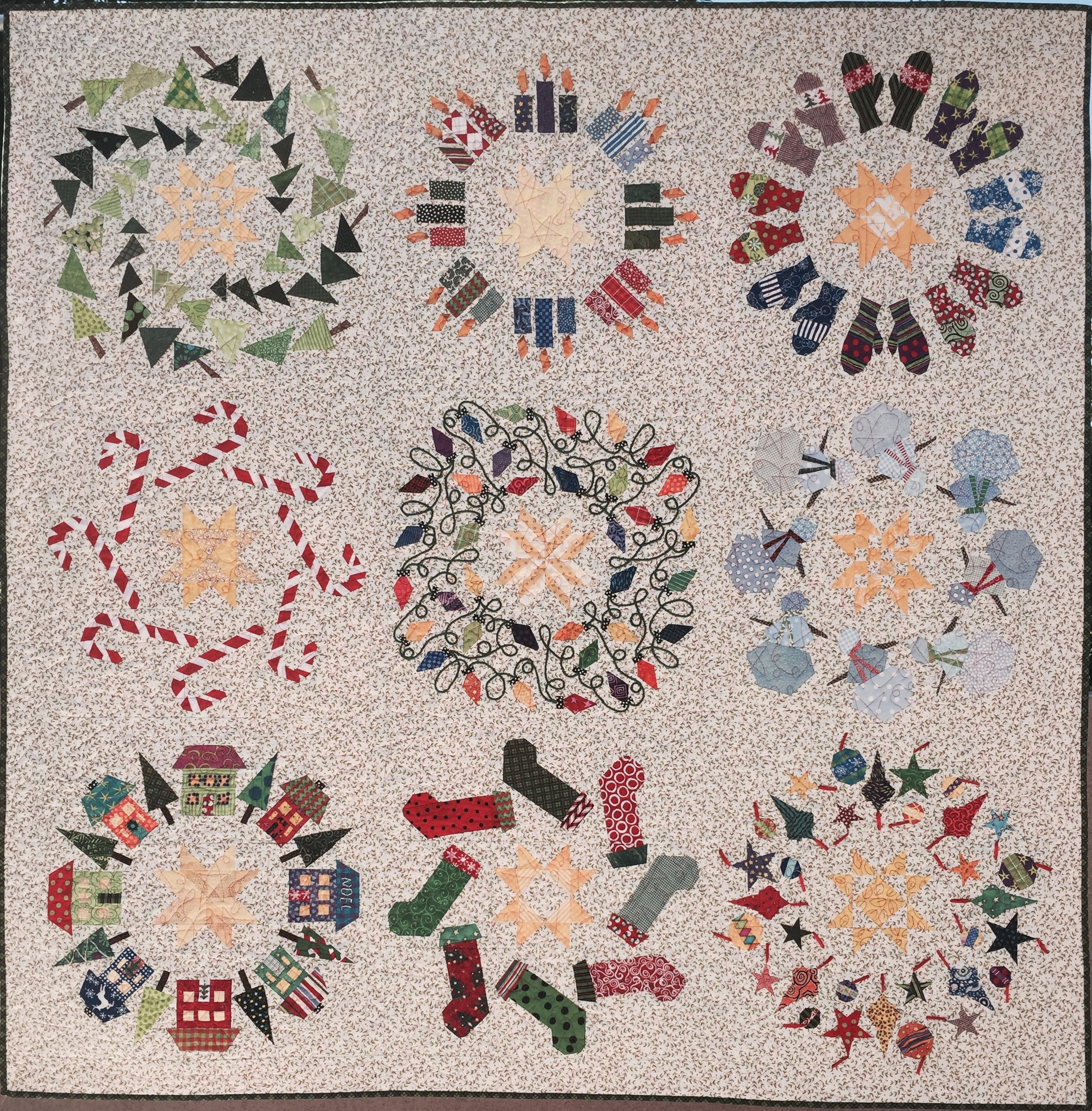 Wreath-o-rama, 2015, 60" x 60"