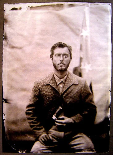 Tintype of Jude Law as his character of W. P. Inman from the film "Cold Mountain"
