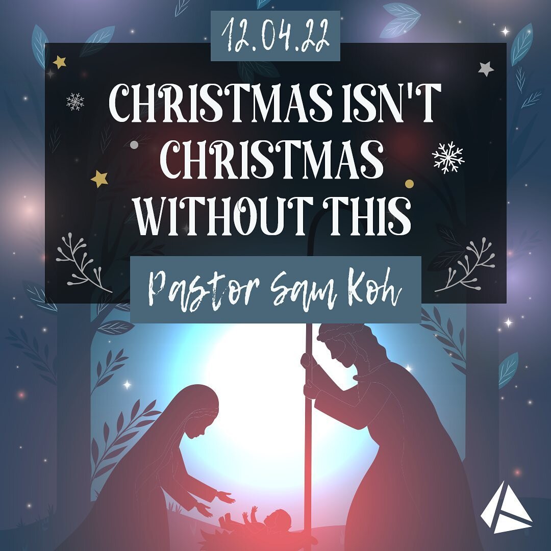 What is the importance of Christmas and what does the Word of God say about it? 

Make sure to stop by this Sunday to hear our one &amp; only senior Pastor Sam Koh speak on the true meaning of Christmas! 

9am &amp; 11am service

#church #jesus #jesu