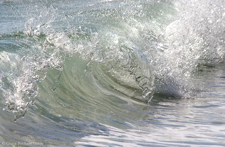 This is another picture from the book, called "Amy's Wave". It's for another sister. The only sister left without a wave is Mary, and she's out in Colorado. Perhaps she can visit and we'll find a wave together, or if I go there it might have to be a mountain: "Mary's Mountain." That would be fine.