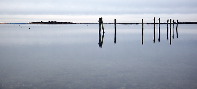 In winter, on Great Salt Pond, it's a little less busy than it's about to get immediately.