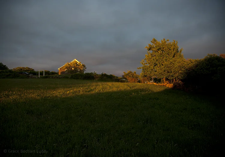 This is our neighbor's house and that light.