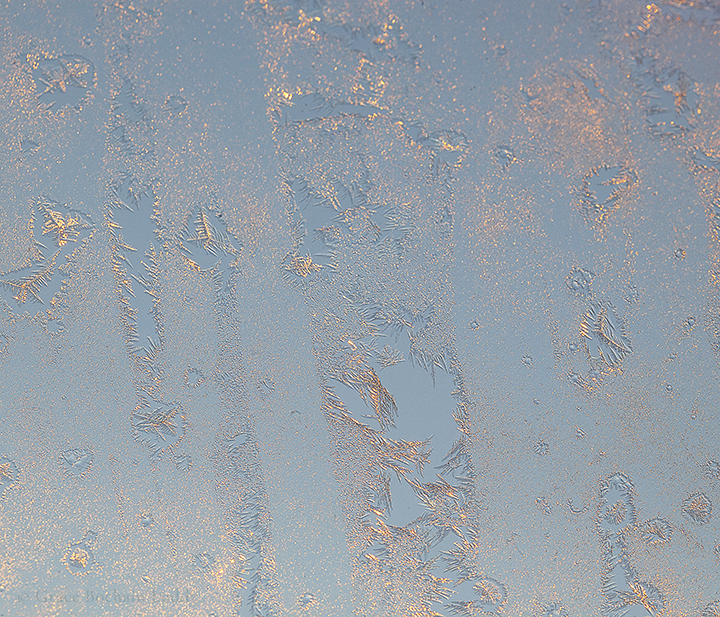 And then it was nice and bright and the frost would start to melt in a minute.