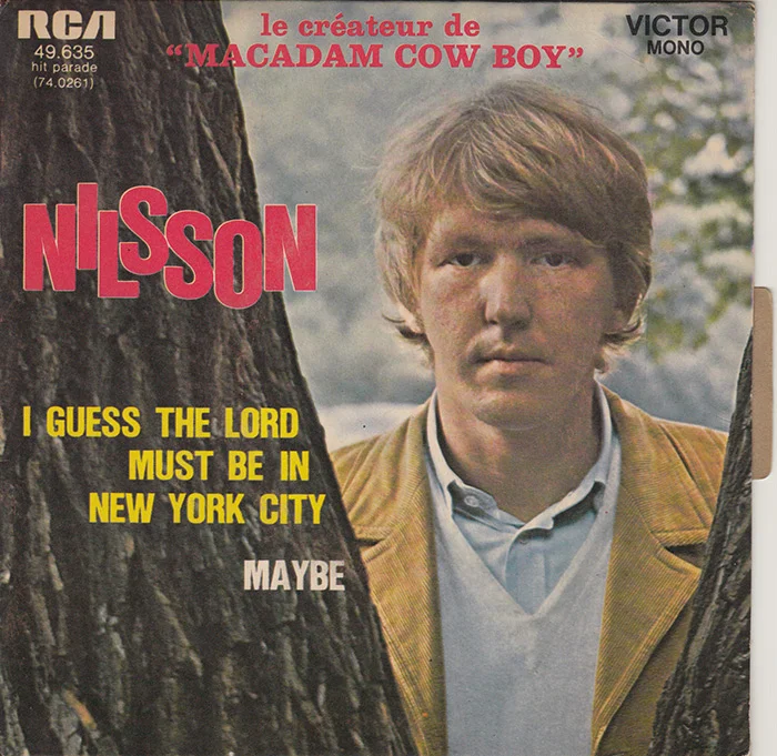 French pressing of I Guess The Lord Must Be In New York City / Maybe