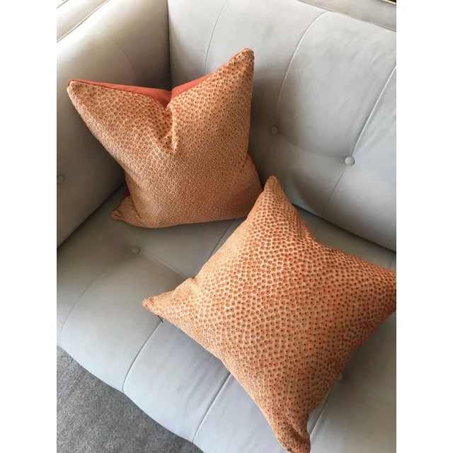 apricot throw pillows