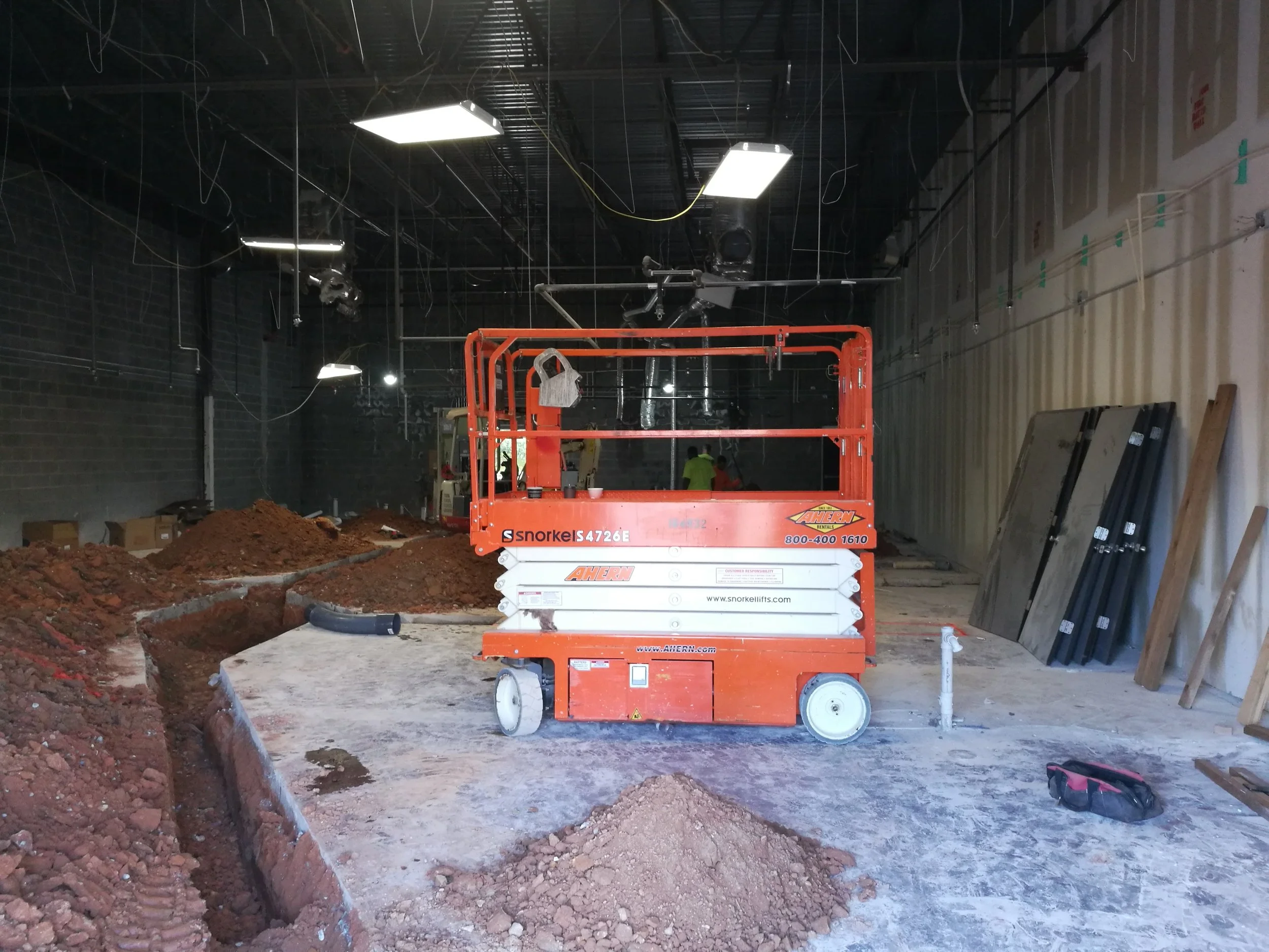 Cut the Concrete and Prepare to Lay the Pipe