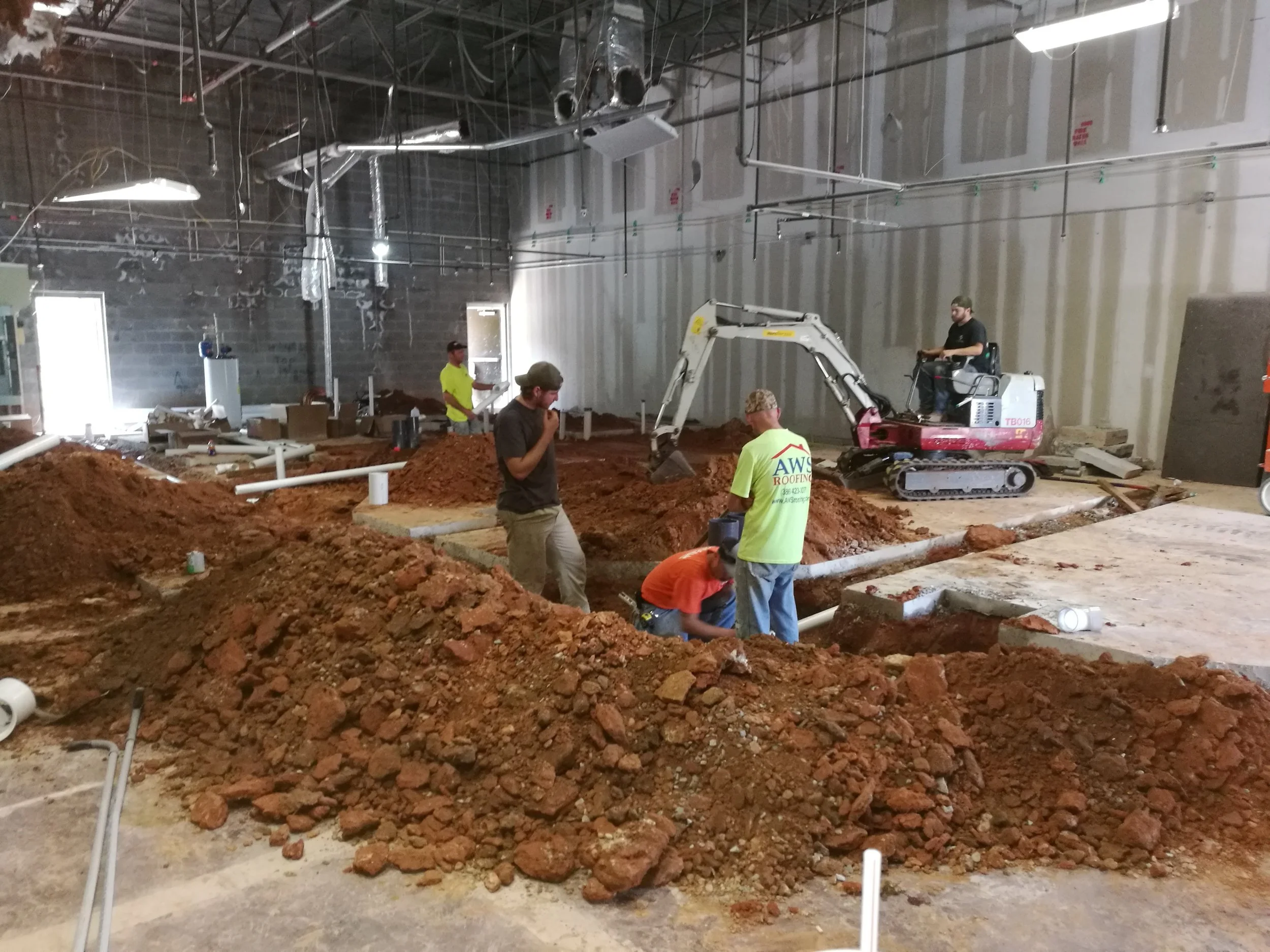 The Final Touches Before the Inspection and Covering up The Piping with Concrete.