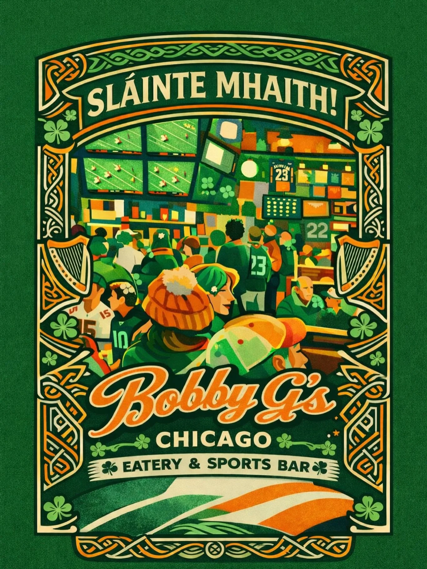 Get Lucky at Bobby G&rsquo;s! ☘️
We&rsquo;re doubling down this St. Patrick&rsquo;s Day with the perfect pairing of Irish tradition and (hopefully) Championship baseball with our USA in it! 🇺🇸 🍻⚾️
The Lineup:
&bull; Fish &amp; Chips (Cod): $16.99 