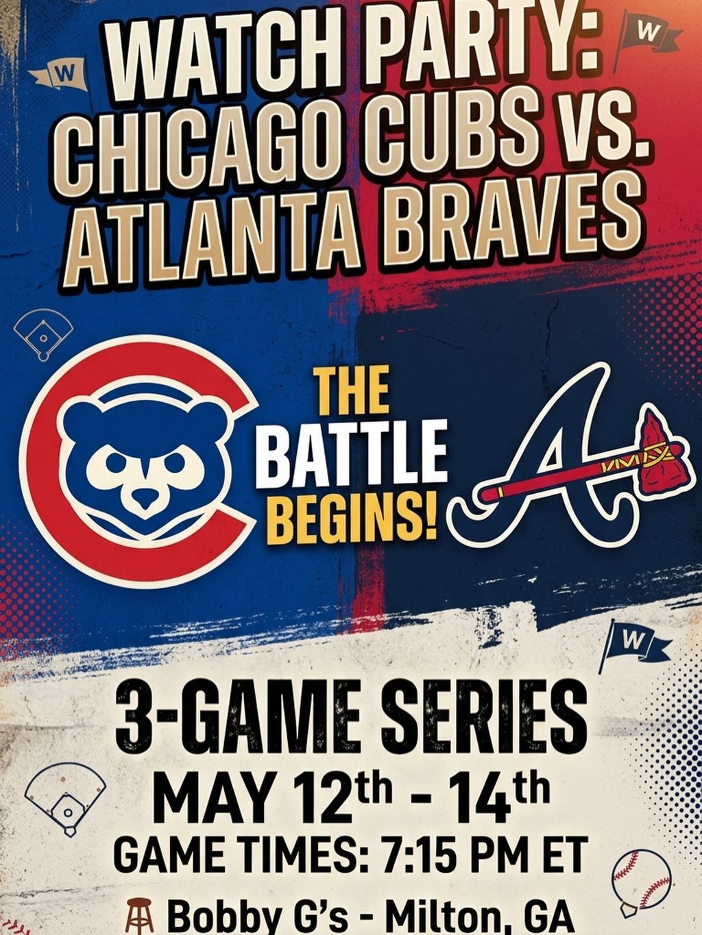 Let&rsquo;s continue to &ldquo;Fly the W&rdquo; here in Milton. Cubbies are coming to town this week and we need support! Come watch the hometown Braves play our Northside Cubs. If you&rsquo;re going to one of the games, send us a picture to be featu