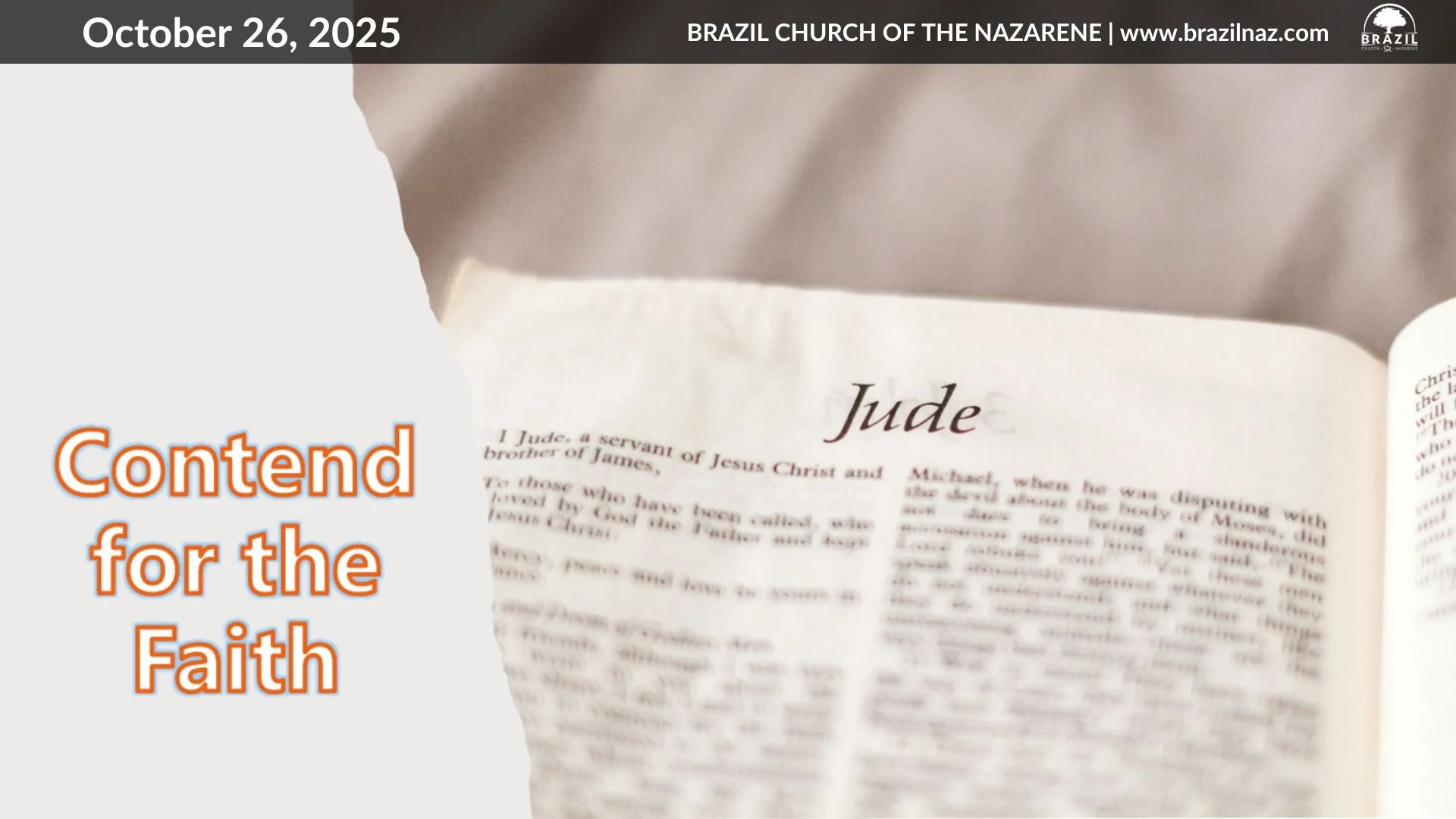 "Contend for the Faith" (Jude 1-4)