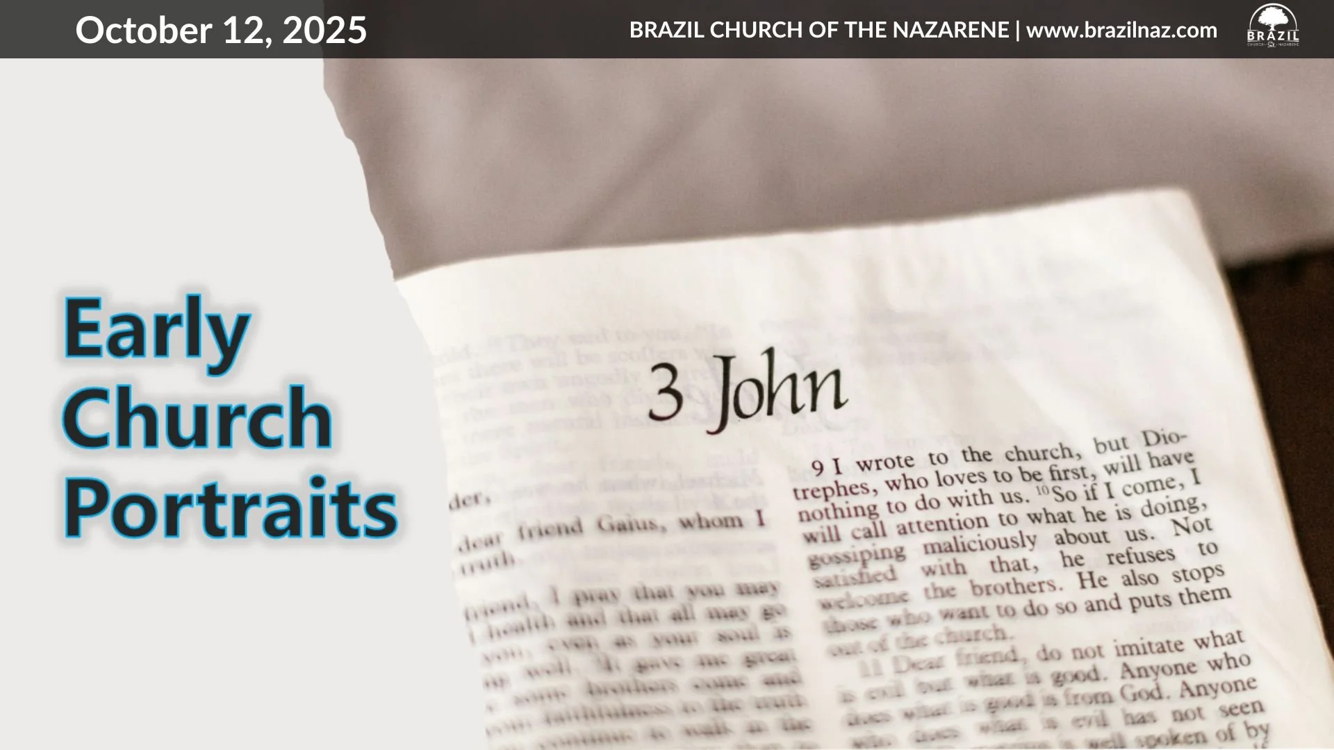 "Early Church Portraits" (3 John)