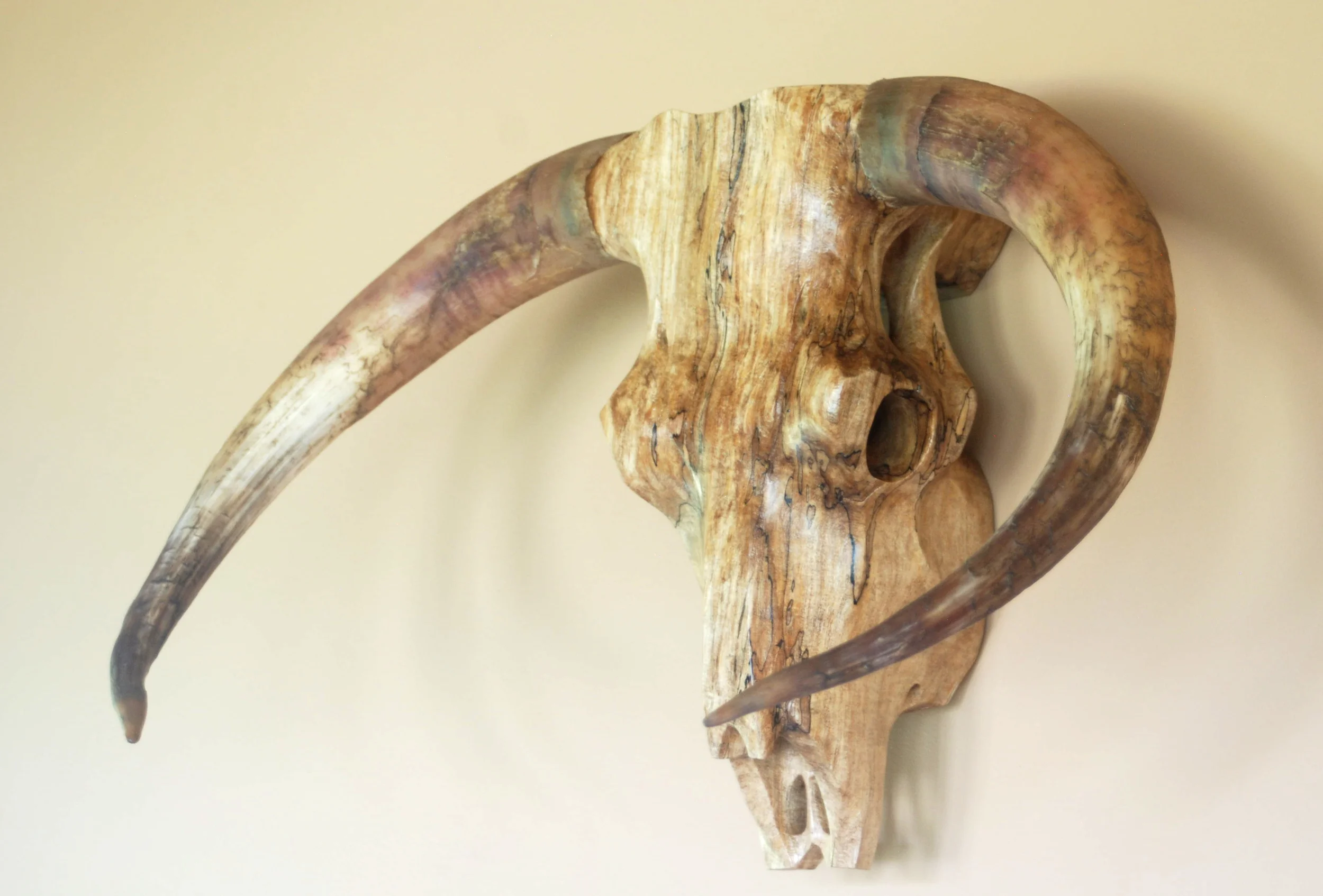 Spalted Maple Highland Cattle Bull