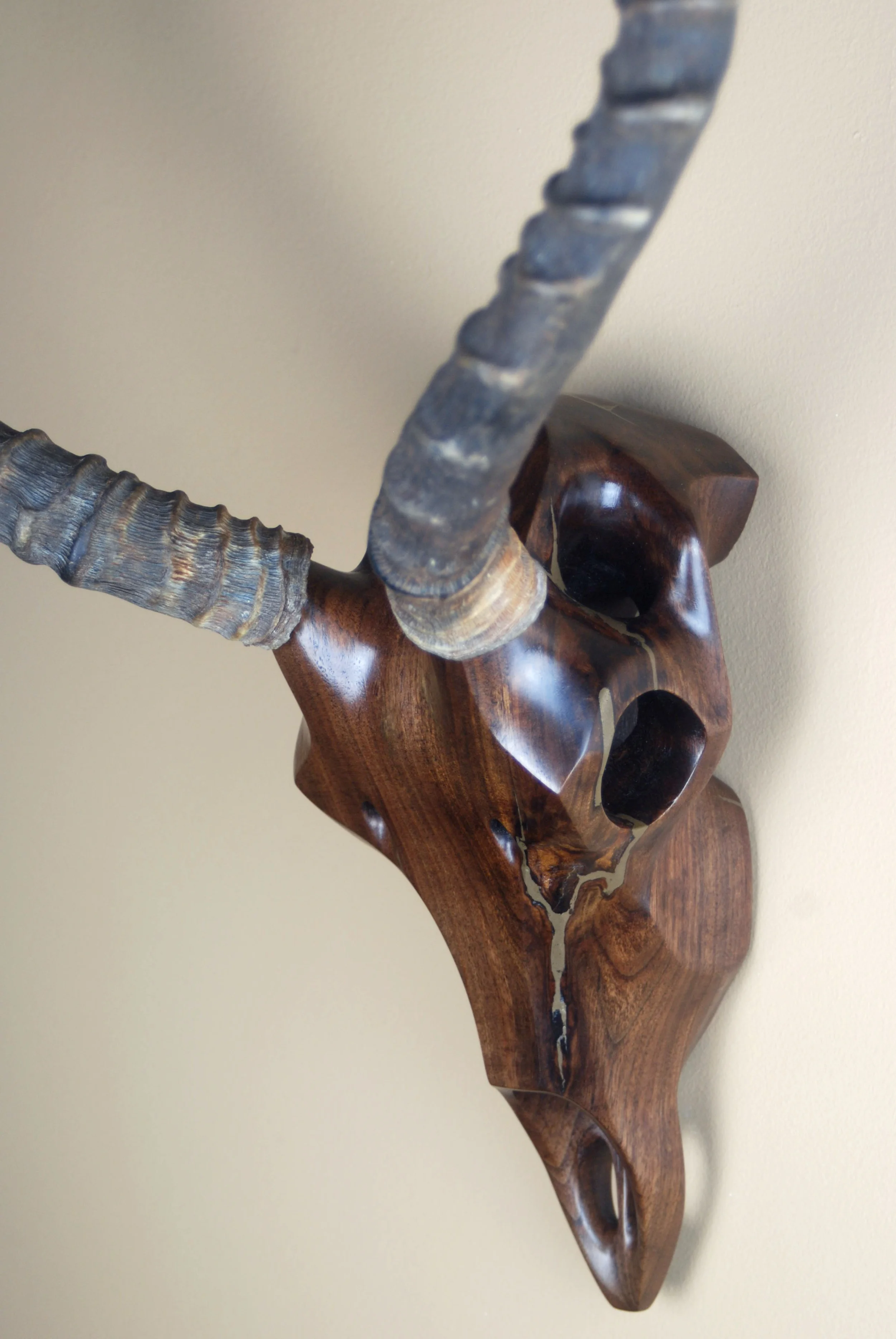 Black Walnut Impala with Bronze Inlay