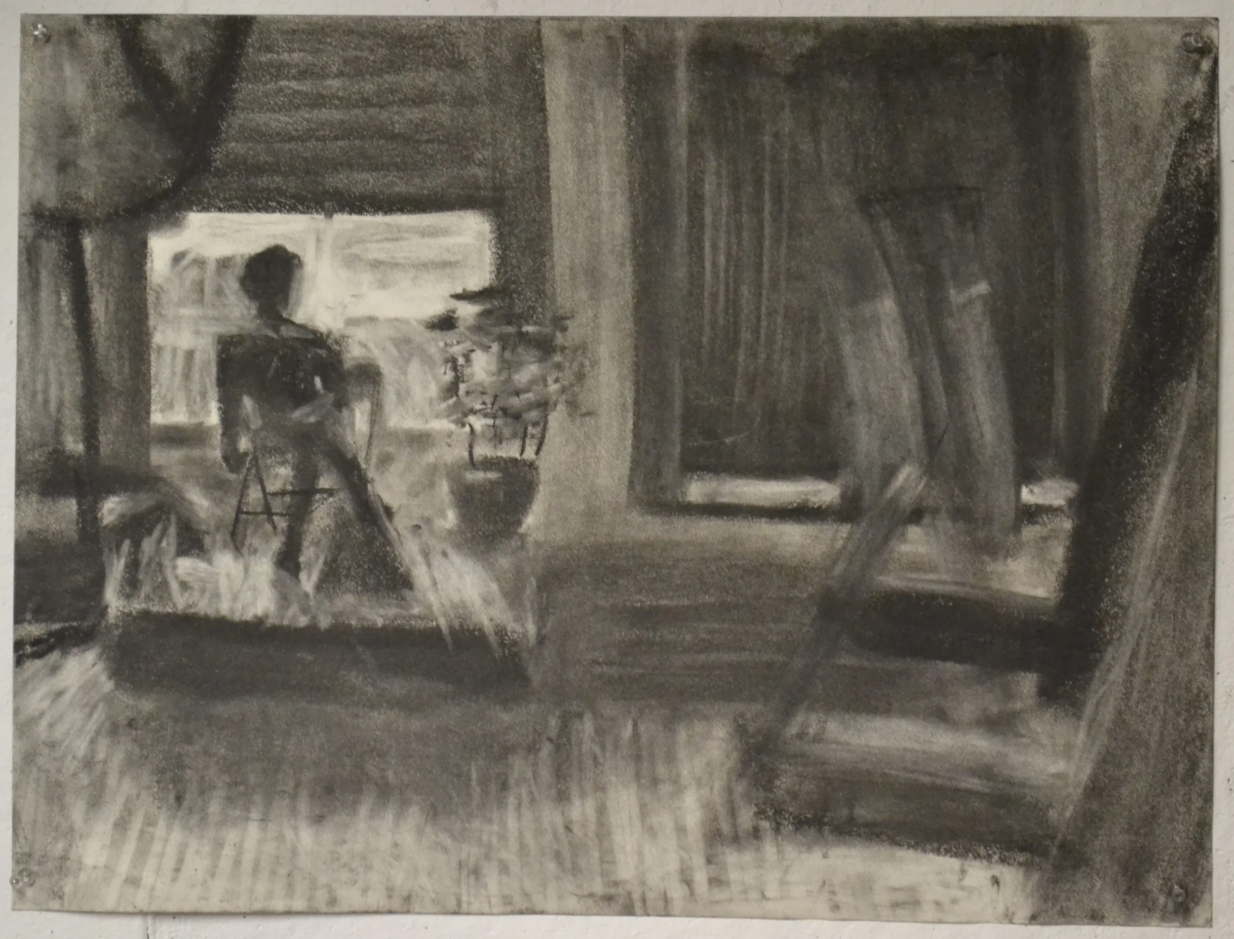  Charcoal Figure Study 