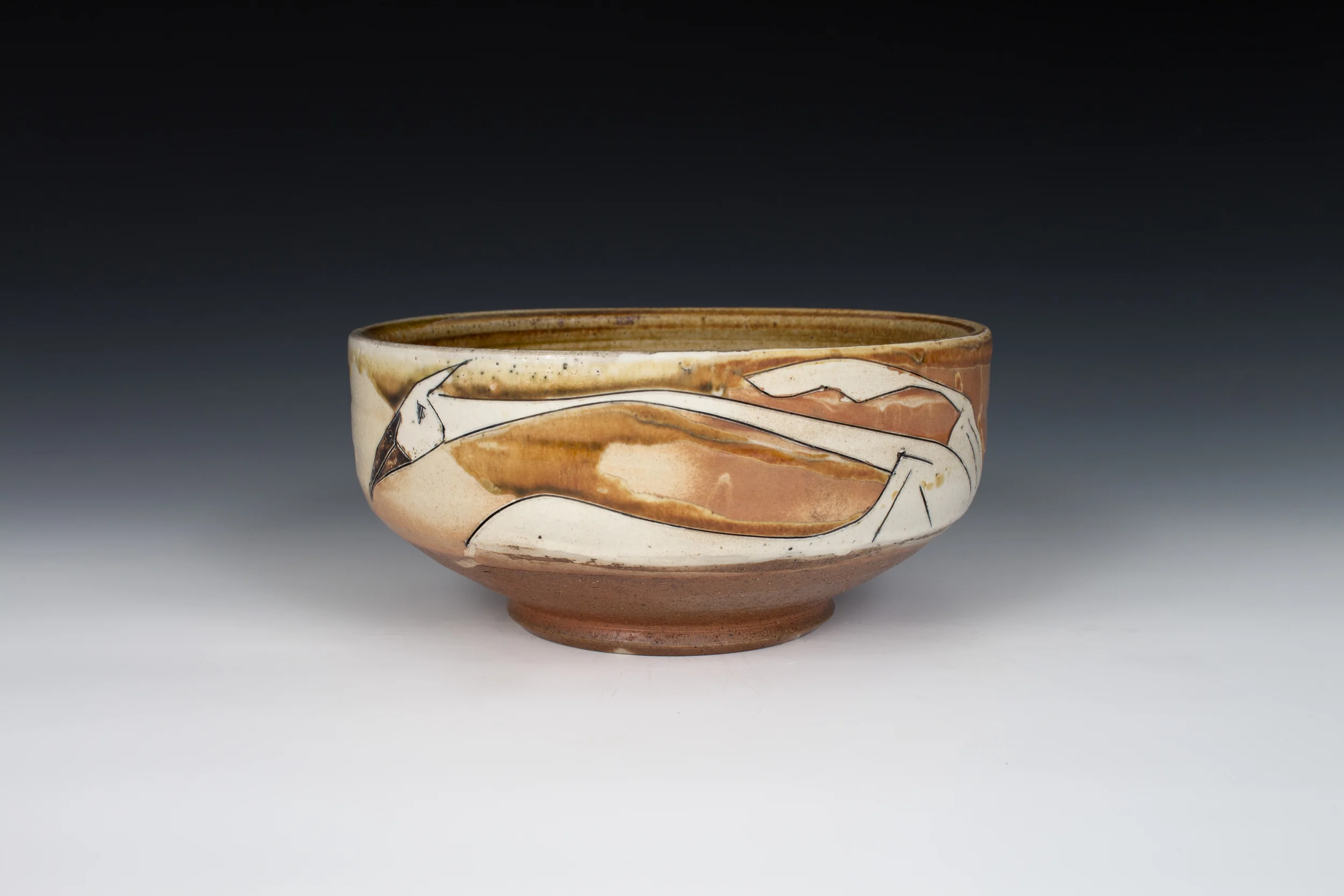 Sandhill Crane Serving Bowl