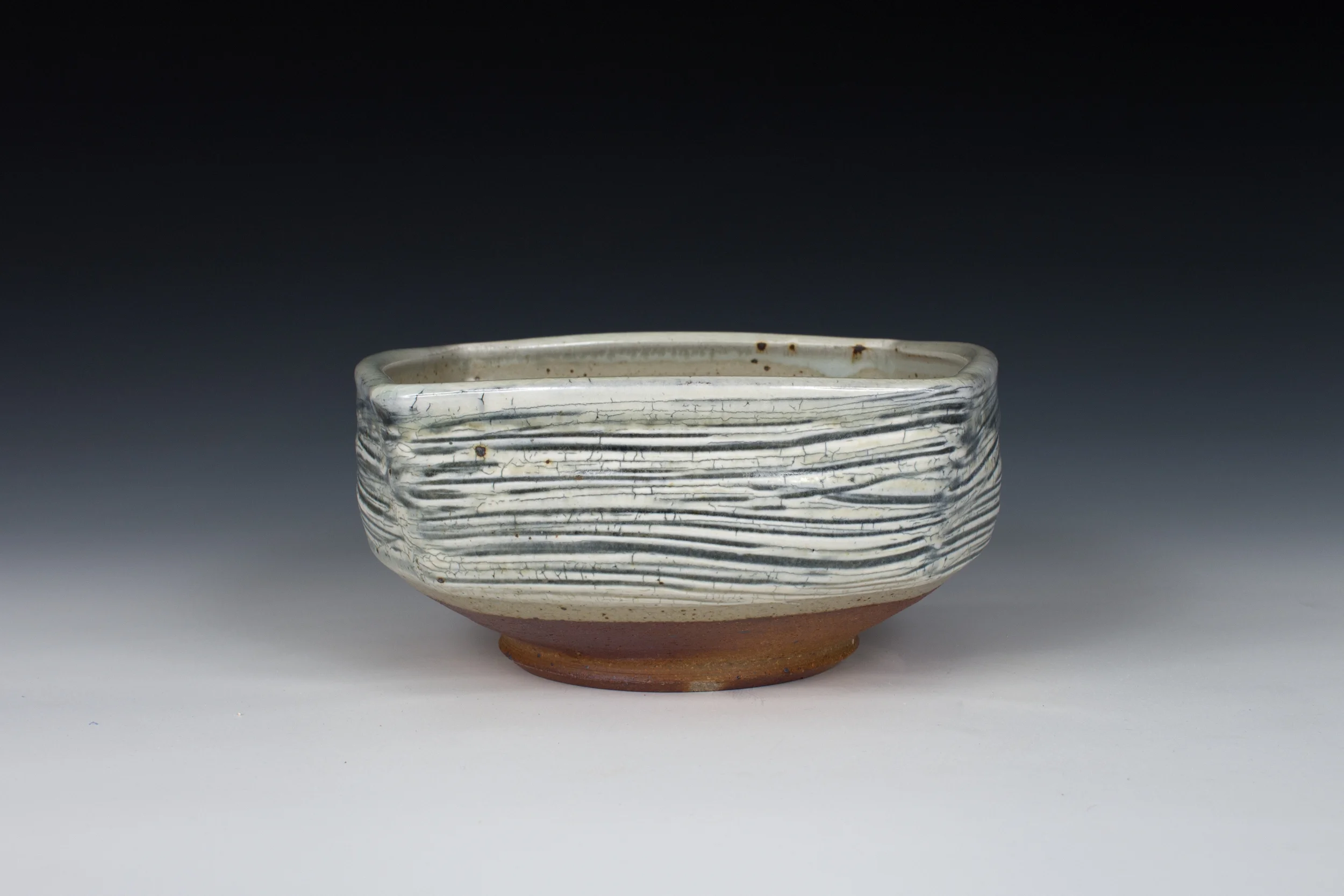 Brushed Slip Square Bowl