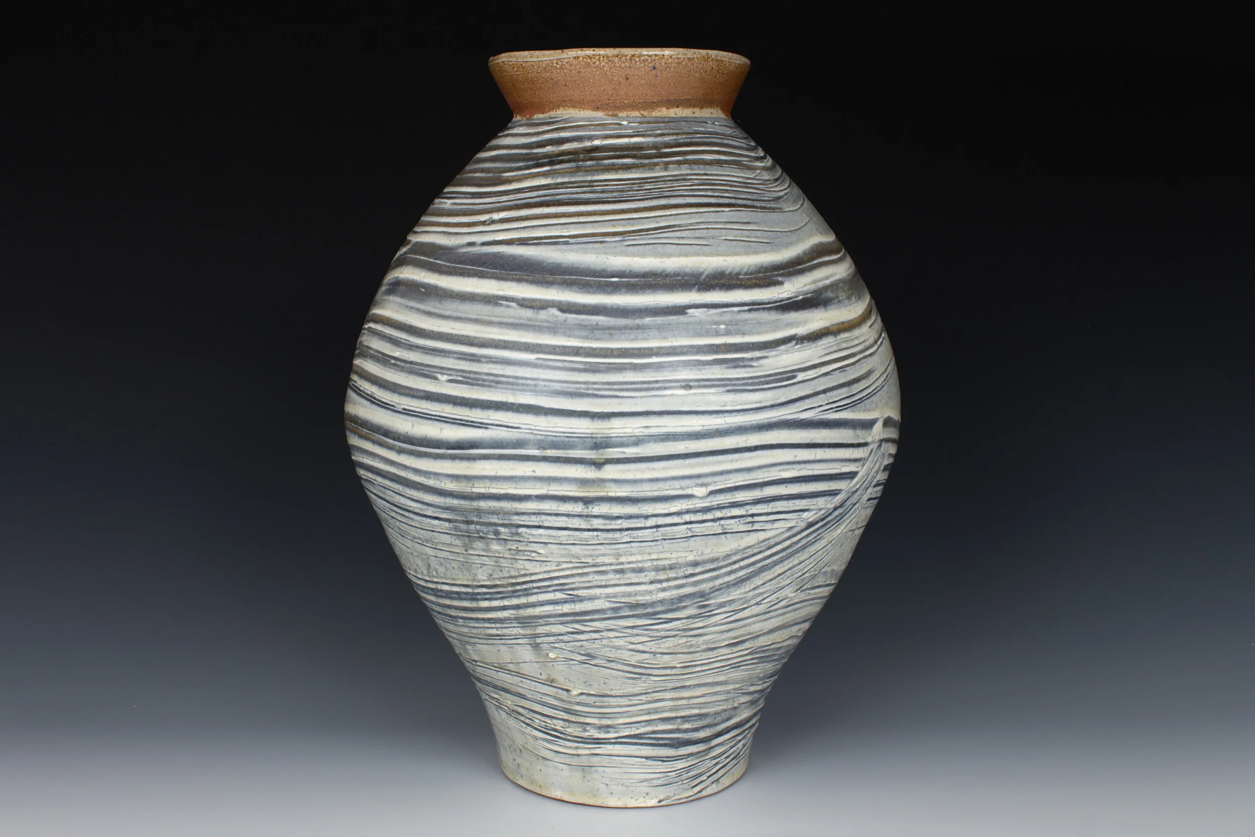 Brushed Slip Vase