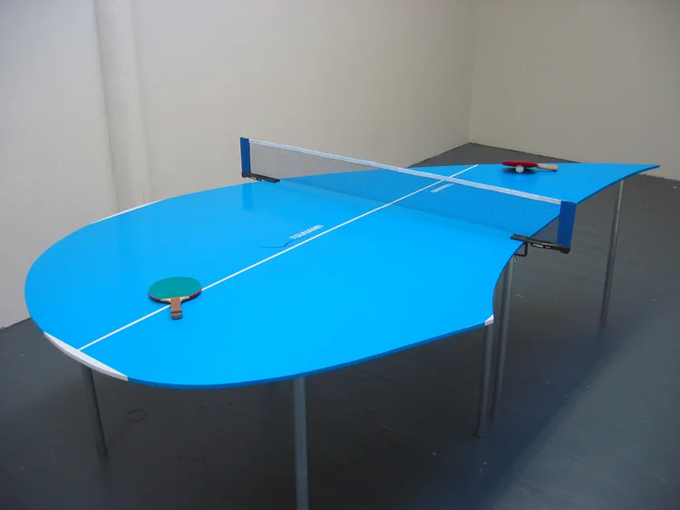Tsunamis 2 / modified Ping-Pong table and accessories / 9' x 5' x 30" / 2003