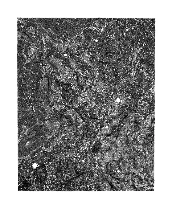 Milky Way / pen on paper / 14" x 17" / 2012