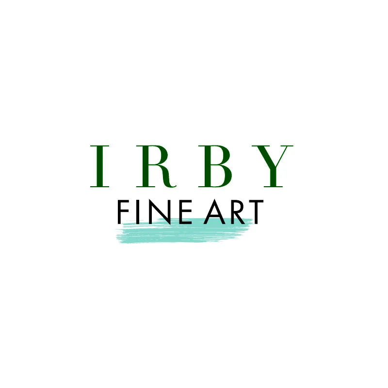 Logo for art gallery featuring emerging artists