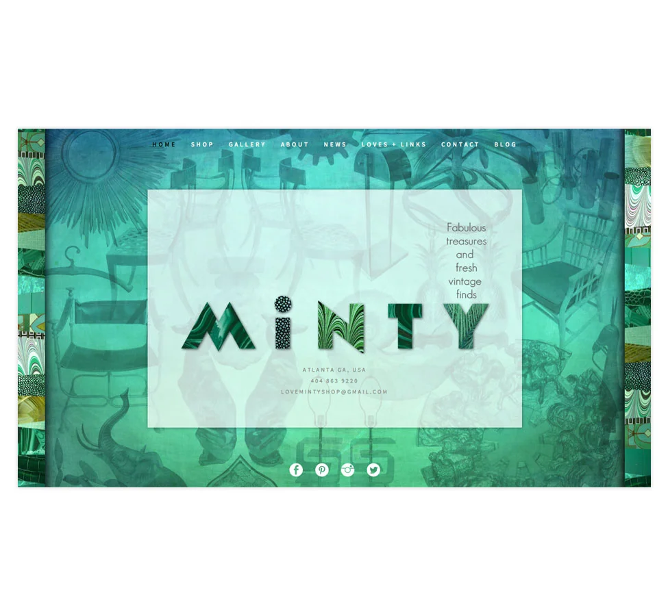 Website for MiNTY vintage/modern