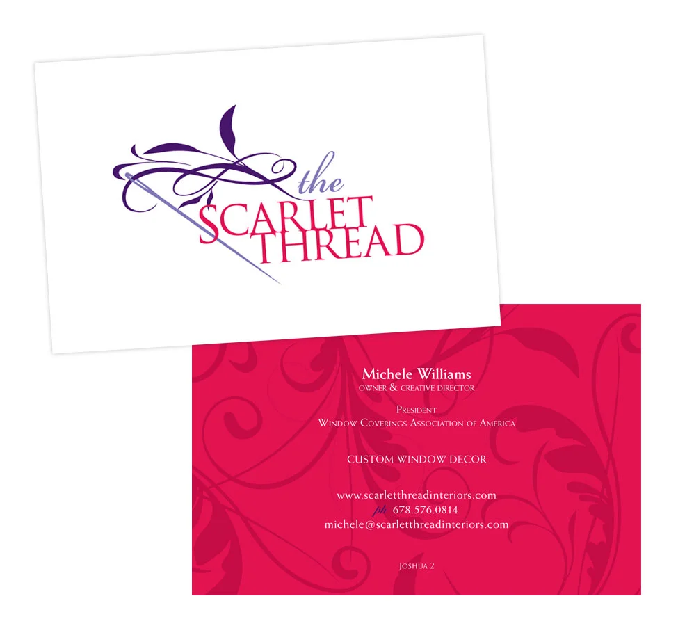 Invitation for soft furnishings supplier The Scarlet Thread