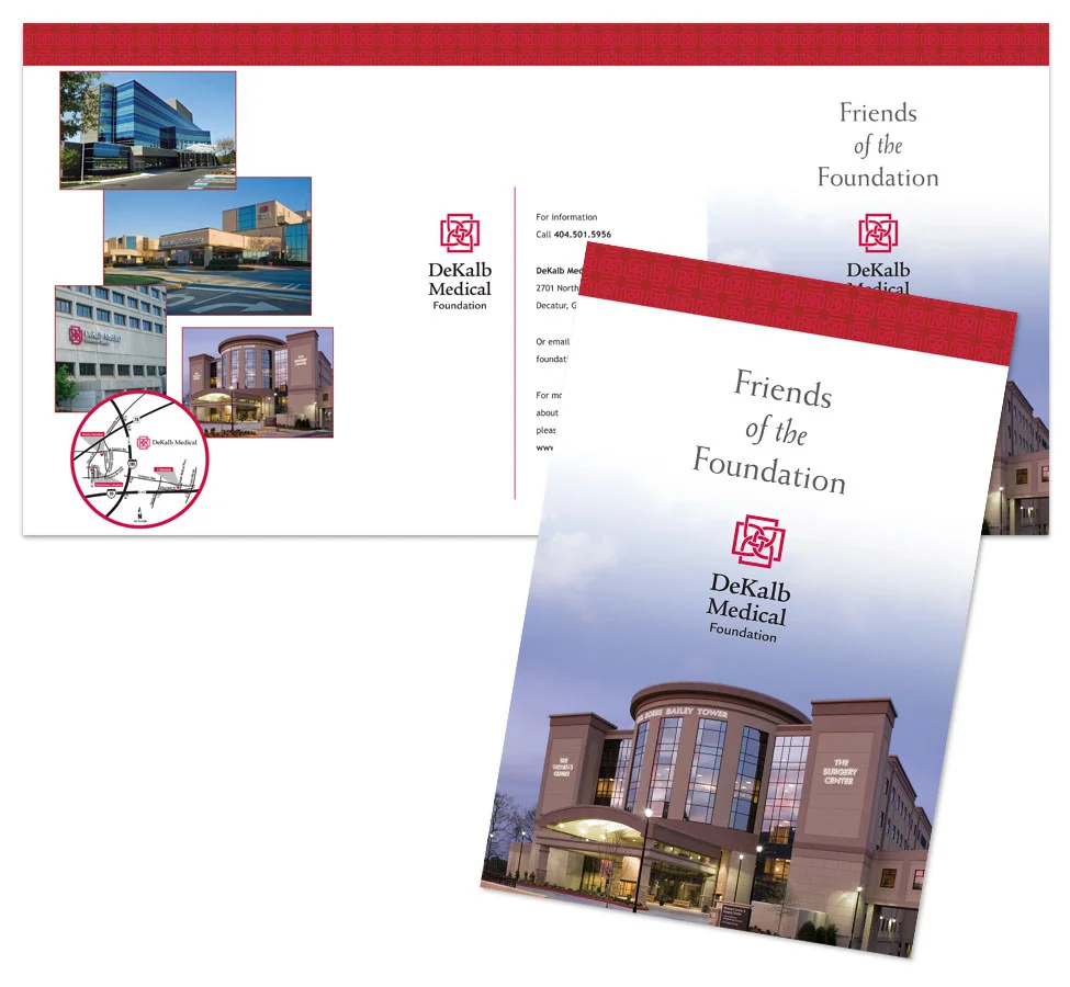 Brochure and folder for DeKalb Medical Foundation