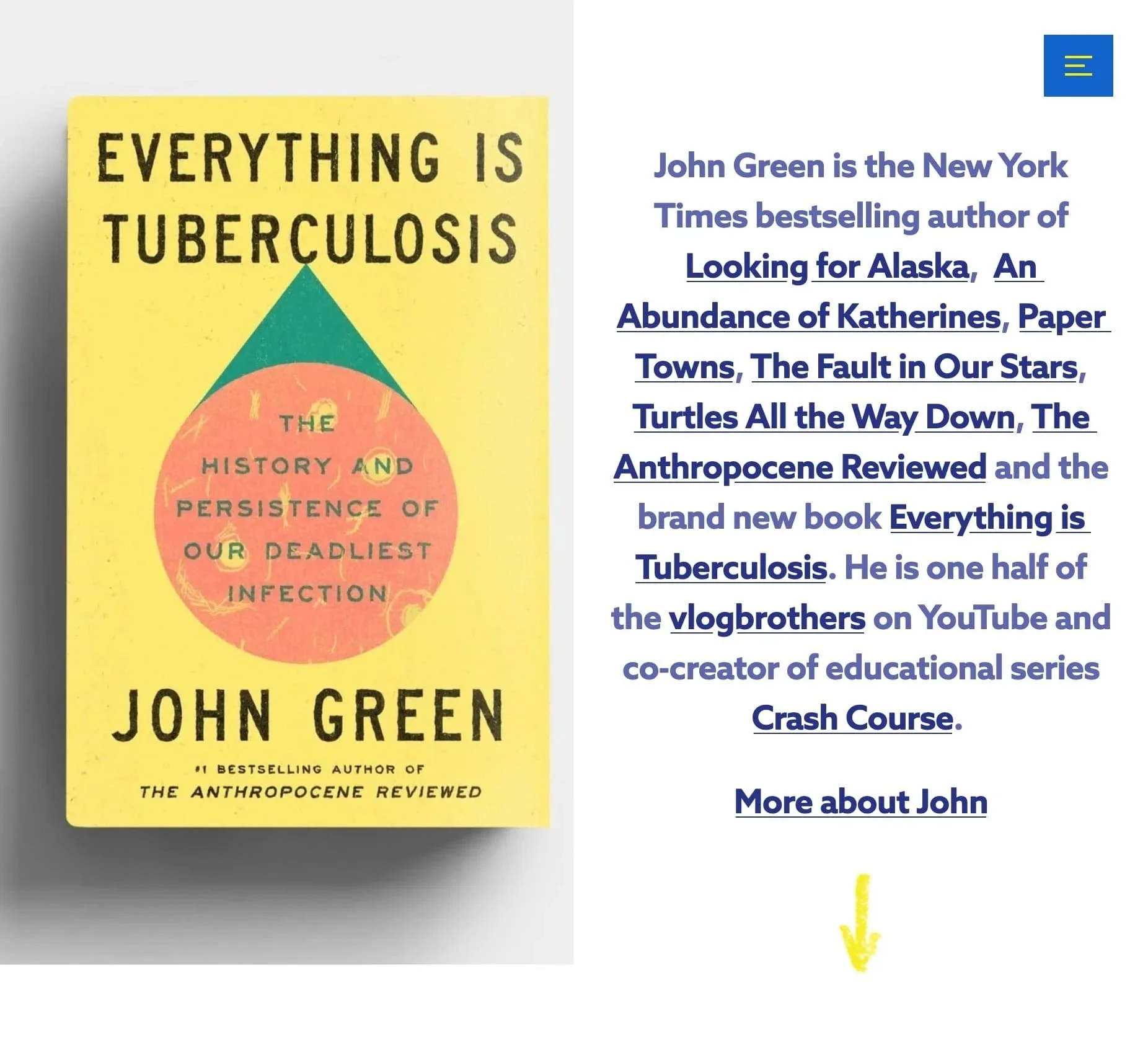John Green website