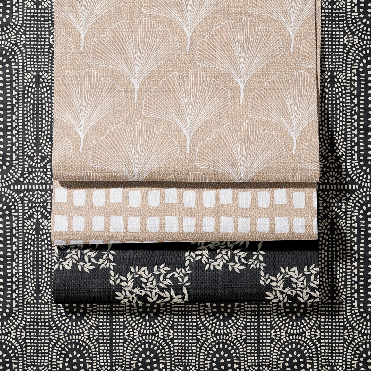 Another collection of neutrals. Come see it all in our @spoonflower shop called Modern Shape Neutrals 〰️ #neutralalwayswins #newcollection #surfacedesign @creatsyofficial
