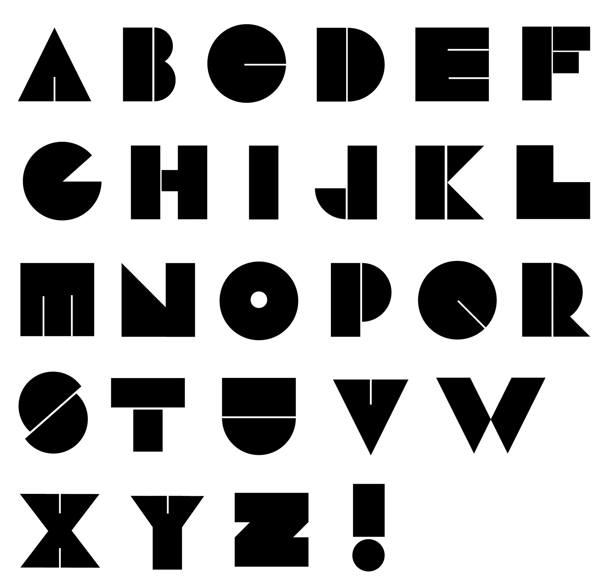 New Font design: Mental Block