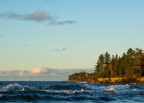 Evening at Lake Superior near Au Train