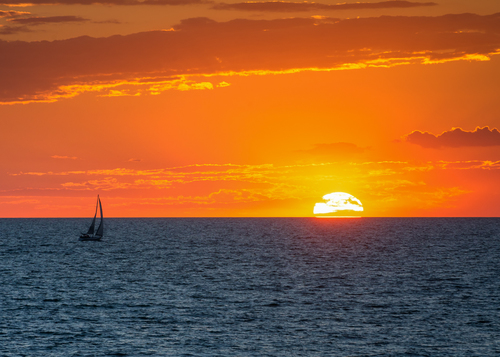 Sailboat and Sunset