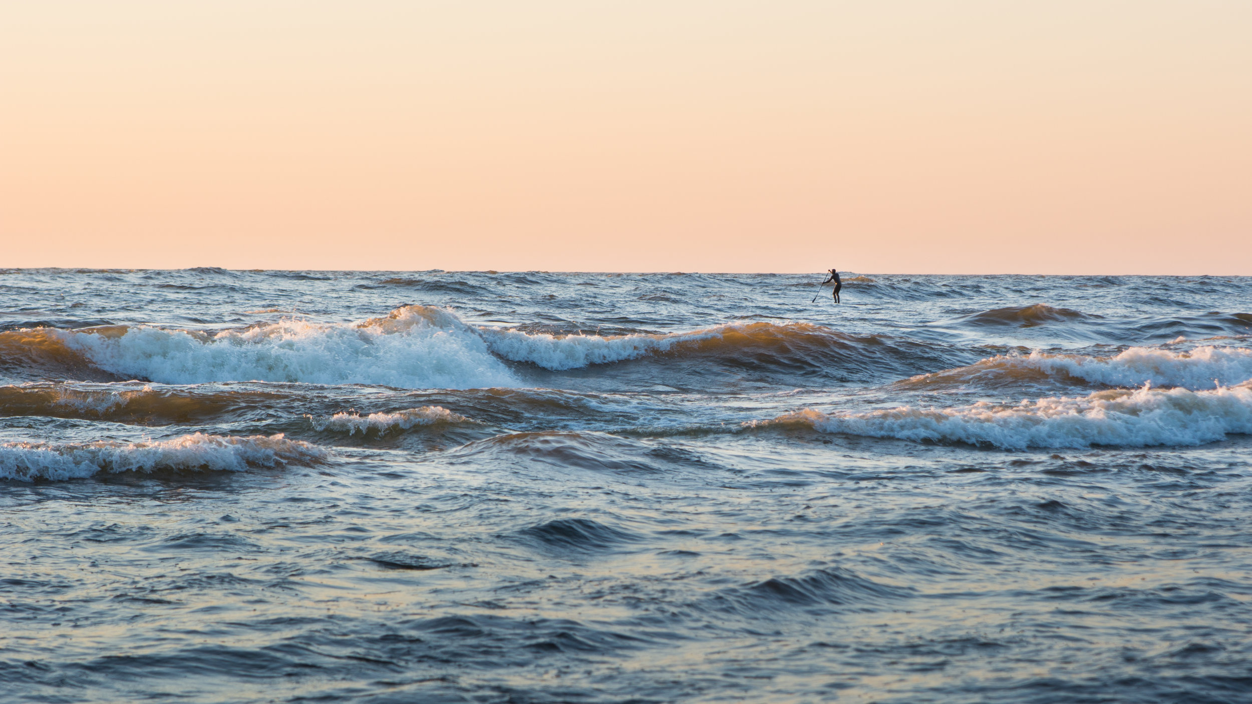 Paddle Boarder, Lake Michigan