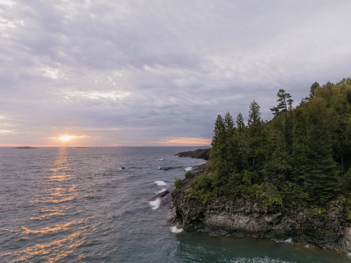 Sunrise at Presque Isle Park