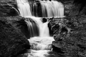 Sable Falls in Black and White
