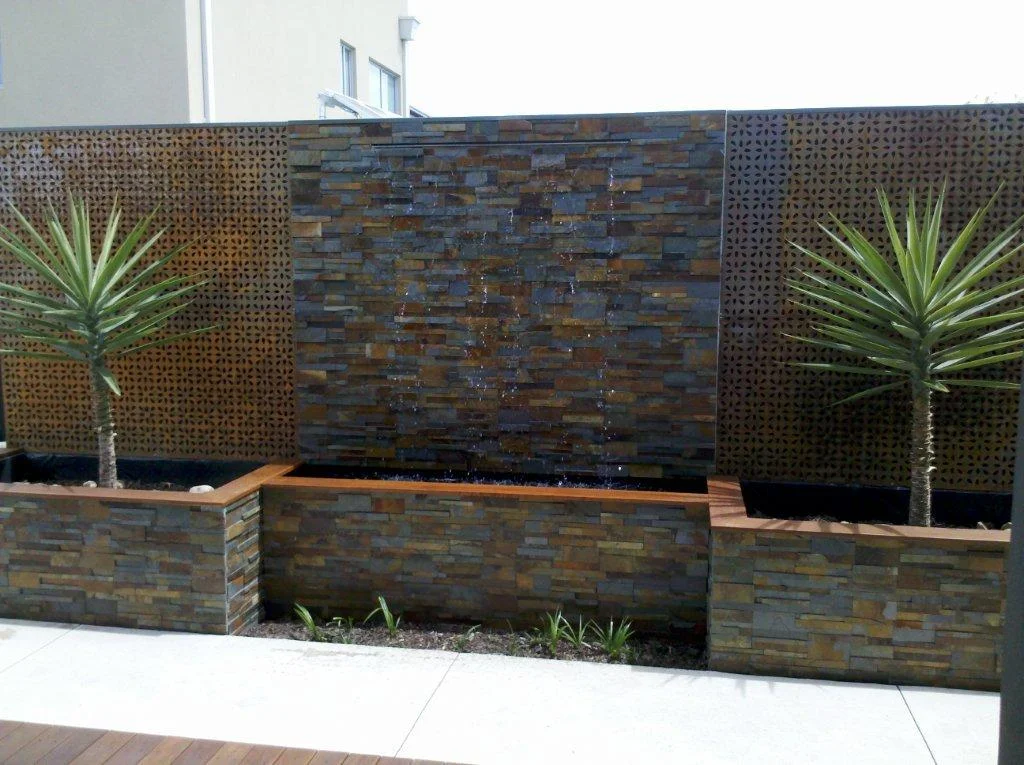 stone water wall on Water Fire Features Affordable Interior Design Miami Affordable Interior Design Miami