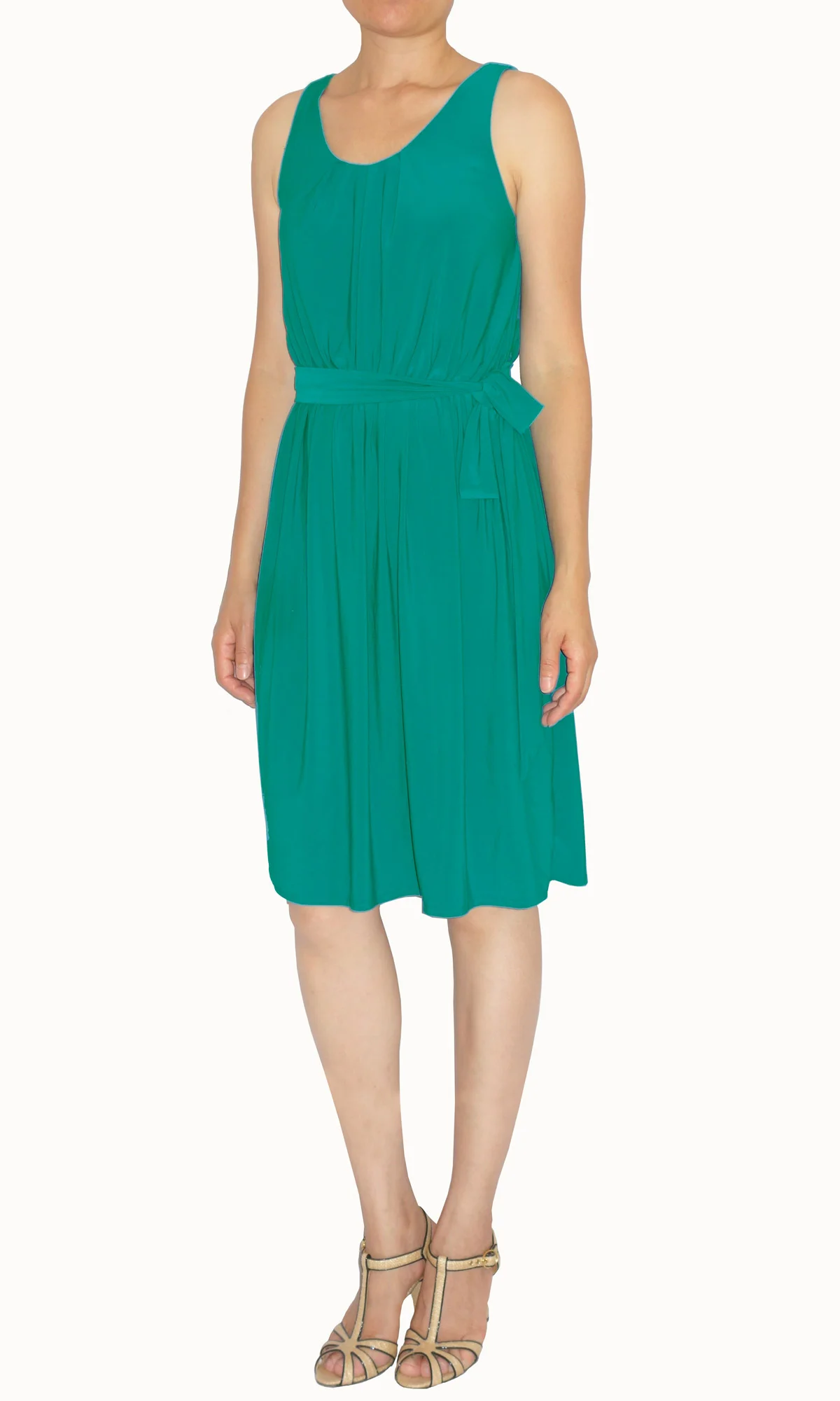 Playful Sleeveless Jersey Dress