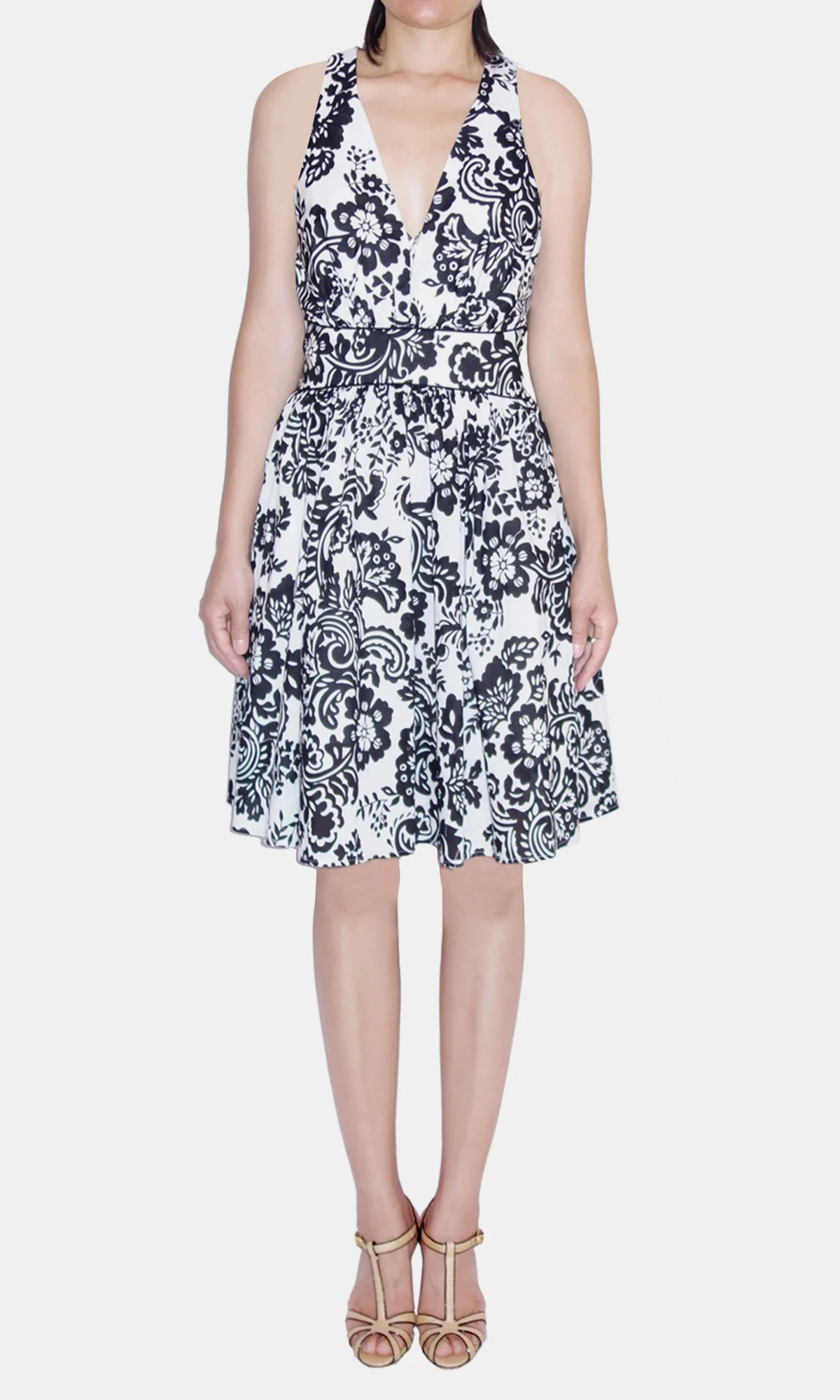 Sleeveless Winter V-Neck Jasmine Dress