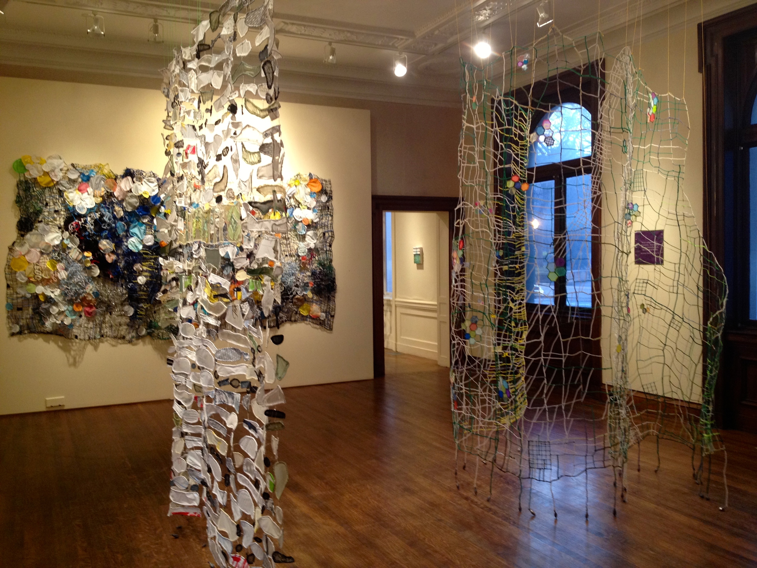 caroline lathan-stiefel's "greenhouse mix" installation at the Philadelphia Art Alliance