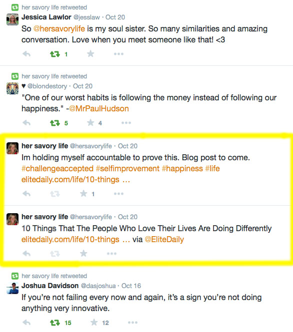 self-imposed twitter accountability