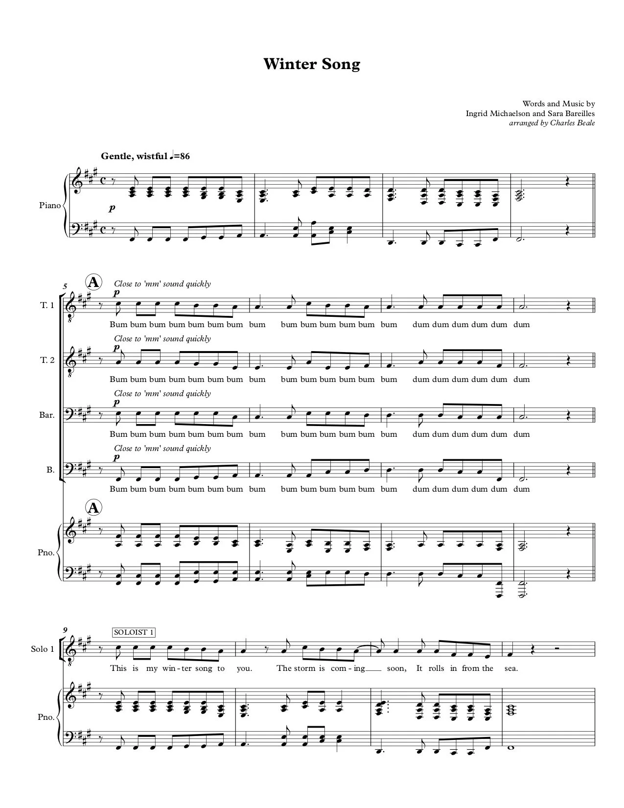 Winter Song - TTBB (SMP)