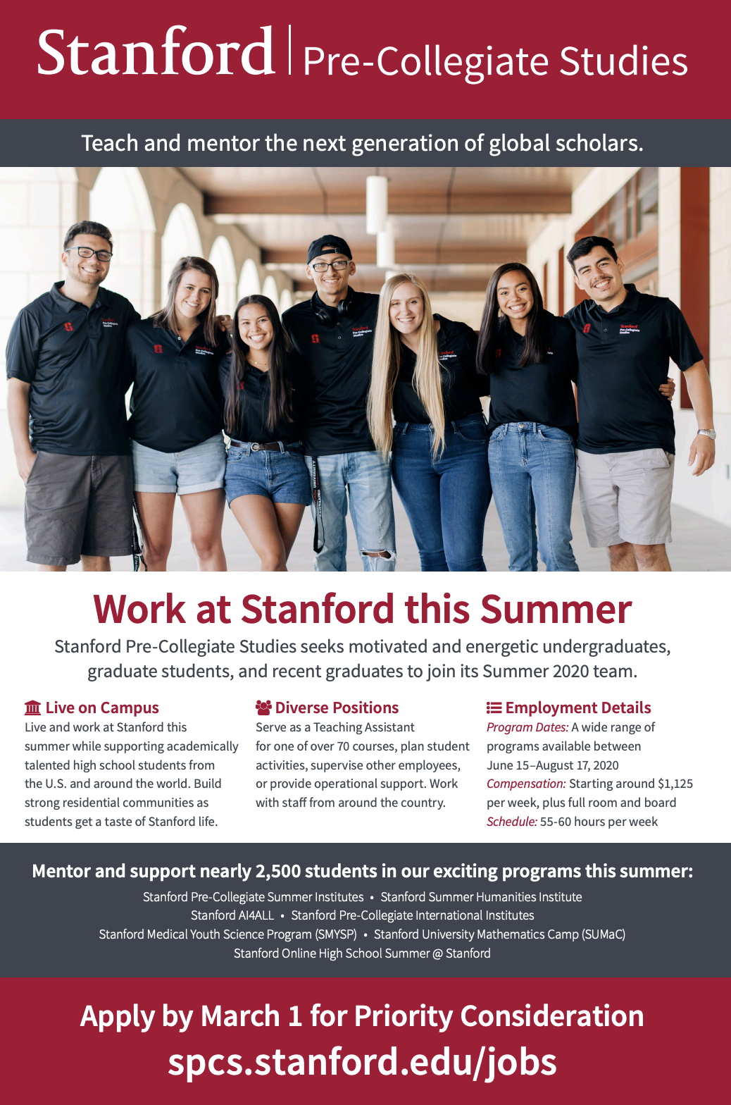 Jobs At Stanford Pre Collegiate Studies Stanford Women In Business